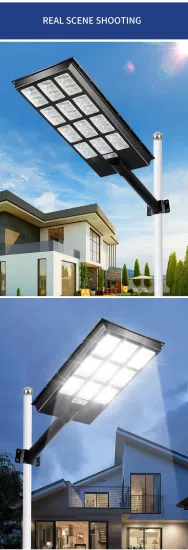 Zhongshan Lighting IP65 étanche 20W 30W 60W 90W 150W 400W extérieur tout en un lampadaires solaires à LED intégrés pour lampe de route de petite ville